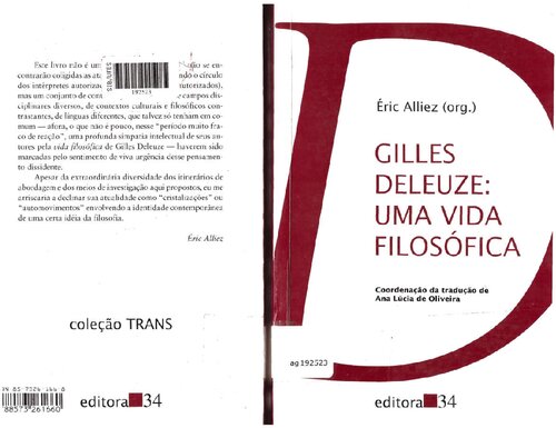 Gilles Deleuze: uma vida filosófica