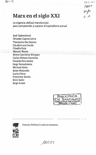 Marx en el siglo XXI