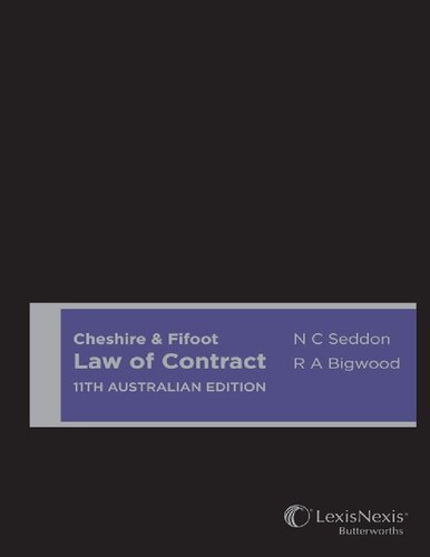 Cheshire and Fifoot Law of Contract