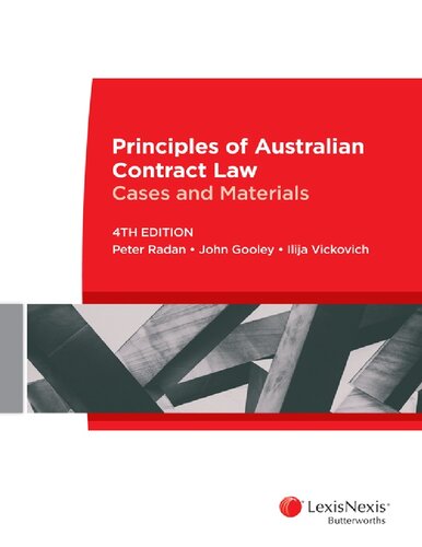 Principles of Australian contract law : cases and materials