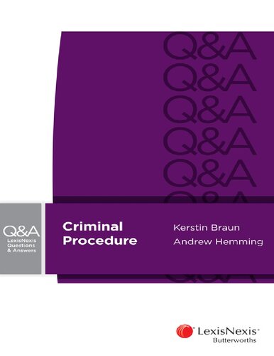 Criminal procedure