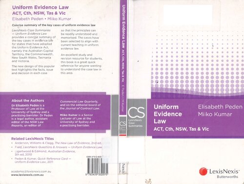 Uniform evidence law
