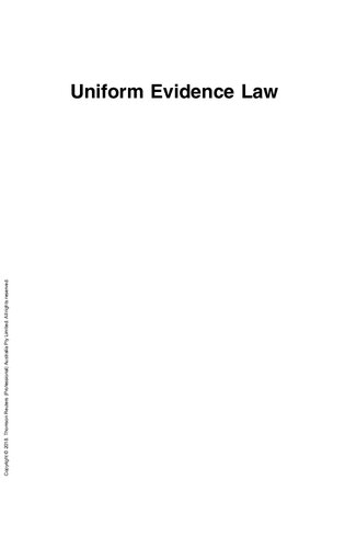 Uniform evidence law