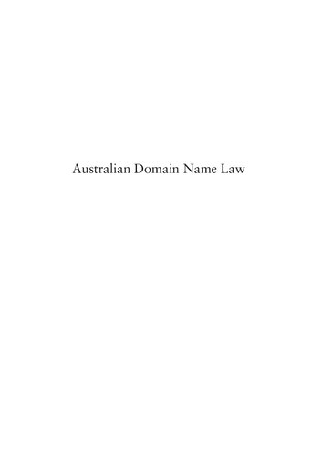 Australian domain name law