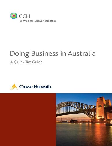 Doing business in Australia : a quick tax guide.