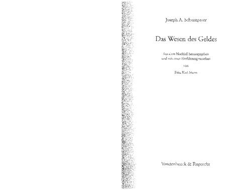 Das Wesen des Geldes: Neuausgabe