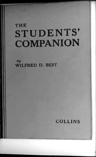 The Students’ Companion