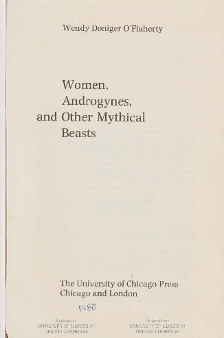 Women, Androgynes, and Other Mythical Beasts