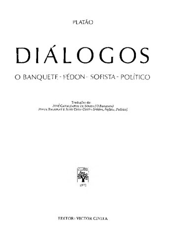 O Banquete - Fédon - Sofista - Político