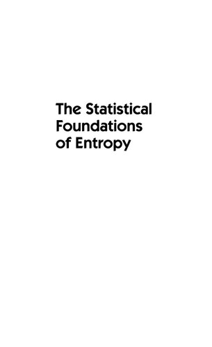 The Statistical Foundations Of Entropy