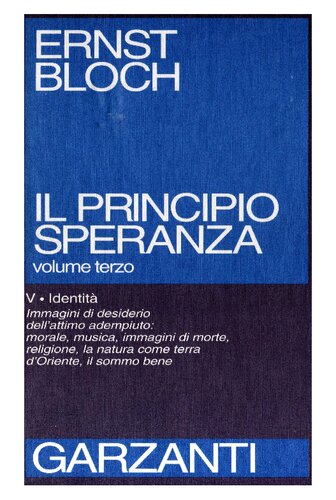 Il principio speranza