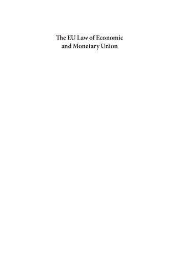 EU Law of Economic & Monetary Union