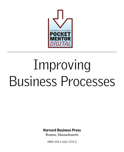 Improving Business Processes Expert Solutions to Eve r yd ay Challenges