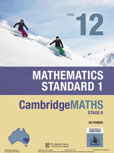 Cambridge Maths Stage 6 NSW Standard 1 Year 12