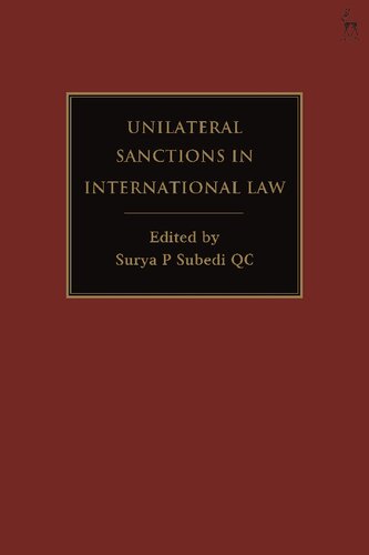 Unilateral Sanctions in International Law