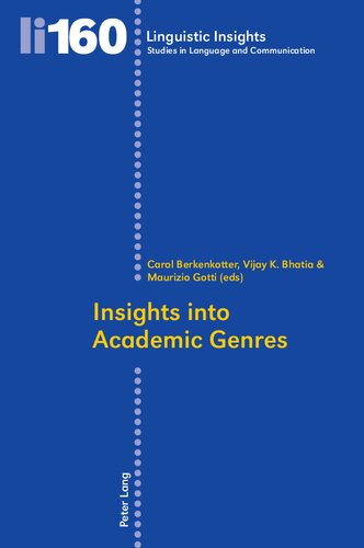 Insights into Academic Genres