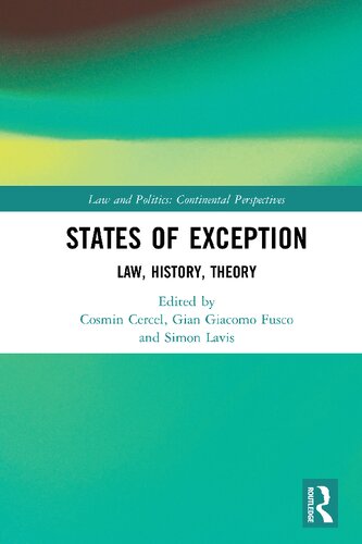 States of Exception: Law, History, Theory