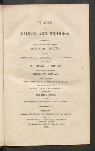 Tracts on Vaults and Bridges