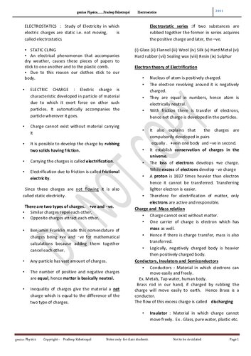 Genius Physics (Class 12) - For IIT-JEE and CBSE