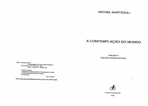 A contemplação do mundo