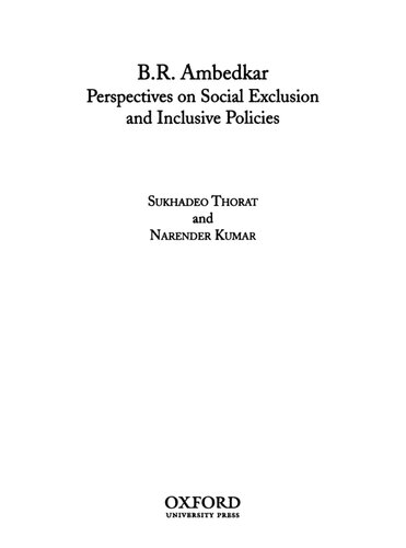 Ambedkar on Social Exclusion and Inclusion