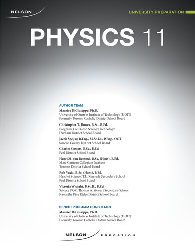 Nelson physics 11 : university preparation