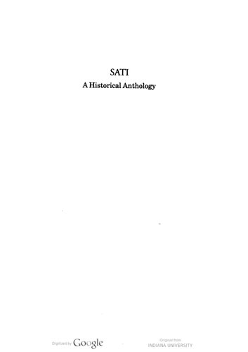 SATI: A Historical Anthology