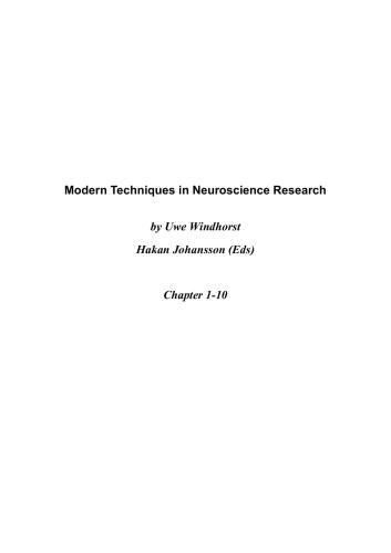 Modern Techniques in Neuroscience Research