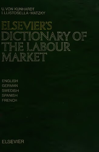 Elsevier's Dictionary of the Labour Market