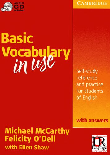 Basic Vocabulary in Use with Answers Student's Book with Ans w/ Audio CD
