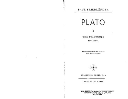 Plato: The Dialogues, First Period. (Volume 2): 002