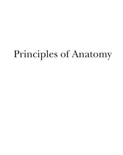 Principles of Anatomy