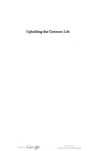 Upholding the Common Life: The Community of Mirabai (Gender Studies)