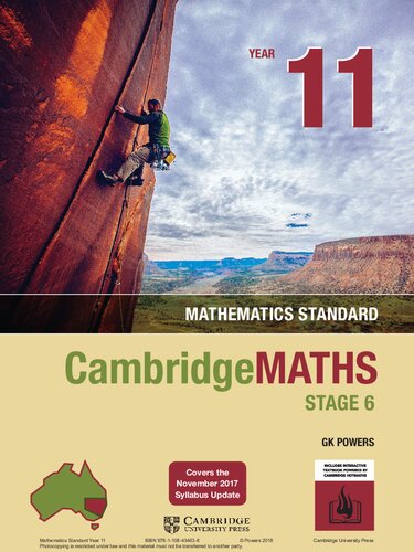 Cambridge Maths Stage 6 NSW Standard Year 11