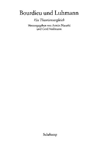 Bourdieu und Luhmann: ein Theorienvergleich