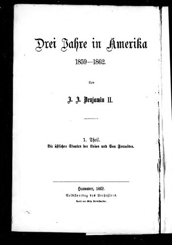 Die östlichen Staaten der Union und San Francisco
