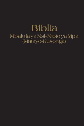 Biblia — Mbalula ya Nsi-Ntoto ya Mpa (Matayo-Kusonga)