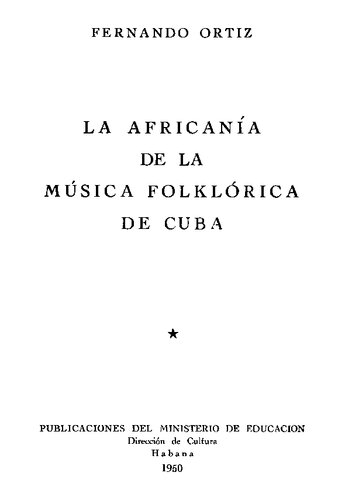 La africanía de la música folklórica de Cuba