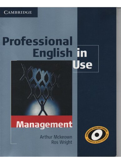 Professional English in Use Management with Answers