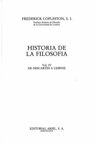 De Descartes A Leibniz