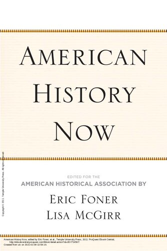 American History Now (Critical Perspectives on the Past Series)