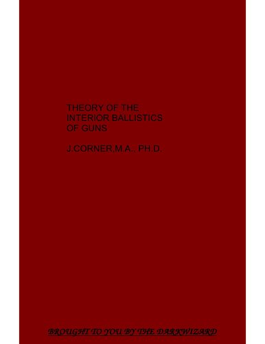 Theory of the Interior Ballistics of Guns