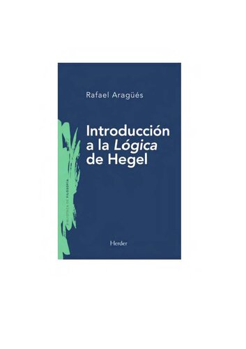 Introducción a la lógica de Hegel