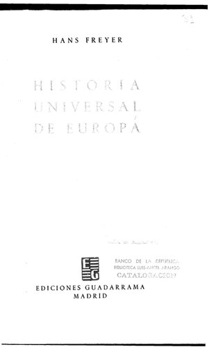 Historia universal de Europa