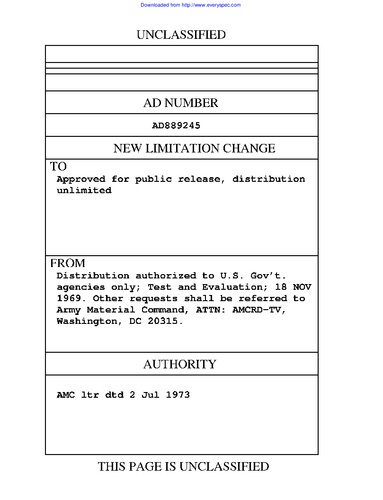 Engineering Design Handbook - Ammunition Series, Fuses
