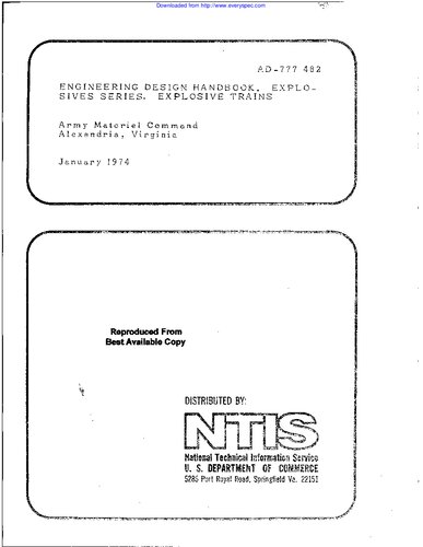 Engineering Design Handbook - Explosive Series, Explosive Trains
