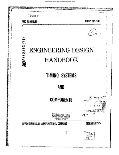 Engineering Design Handbook - Timing Systems and Components