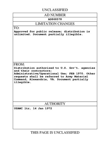Engineering Design Handbook - Gun Series, Automatic Weapons