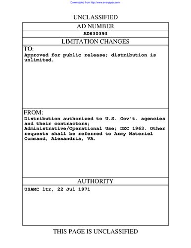 Engineering Design Handbook - Carriages and Mounts Series, Top Carriages