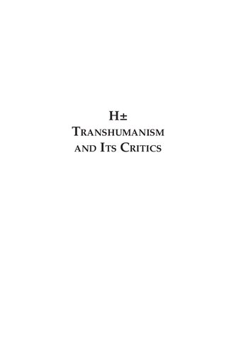 H±: transhumanism and its critics
